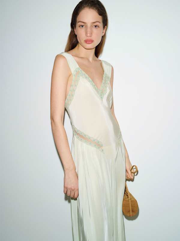 Robe vintage Esther - Vert