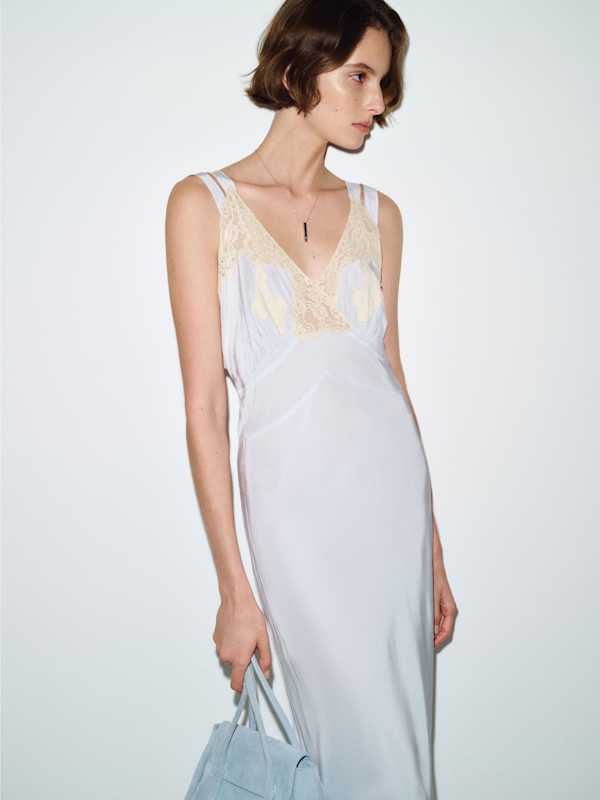 Vintage Bettie Slip - Blue