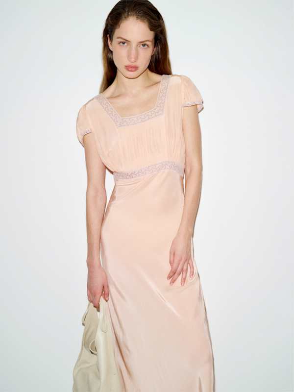 Vintage Joan Slip - Peach