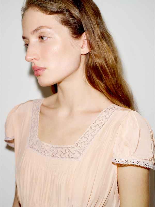 Vintage Joan Slip - Peach