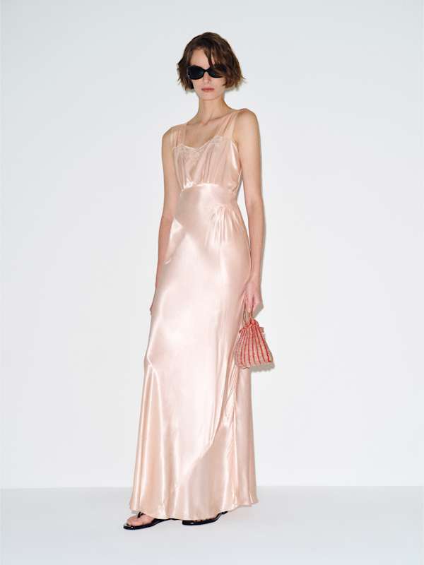 Robe vintage Mandy - Peach