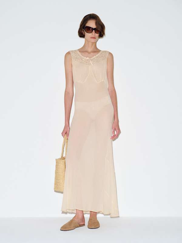 Vintage Frances Slip - Beige