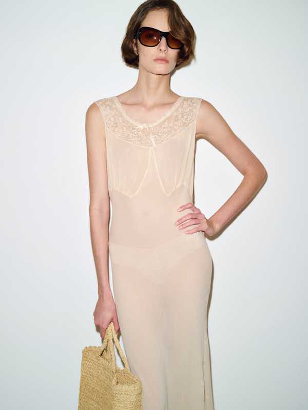 Vintage Frances Slip - Beige