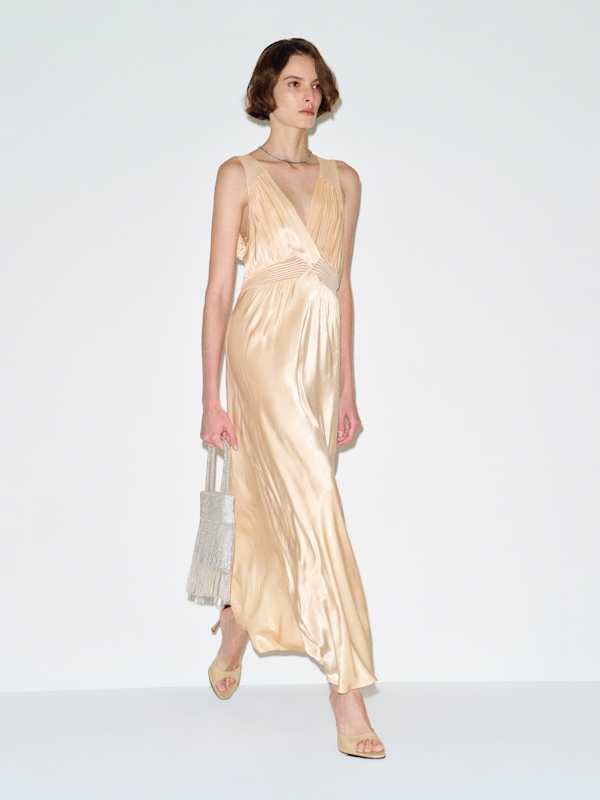 Robe vintage Elizabeth - Peach