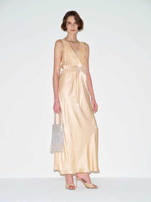 Robe vintage Elizabeth - Peach