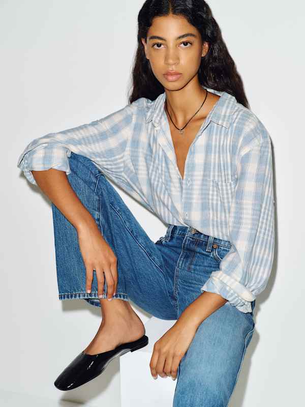 Inez Flat Mule - Black Eel
