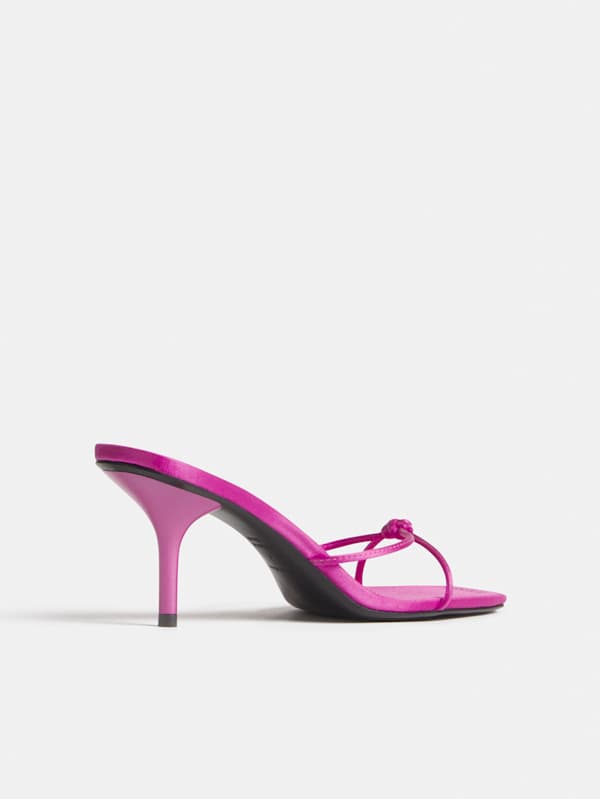 Cooper Heeled Sandal - Pitaya Satin