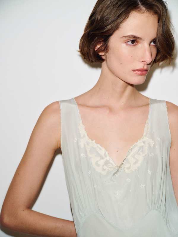 Robe vintage Noella - Bleu