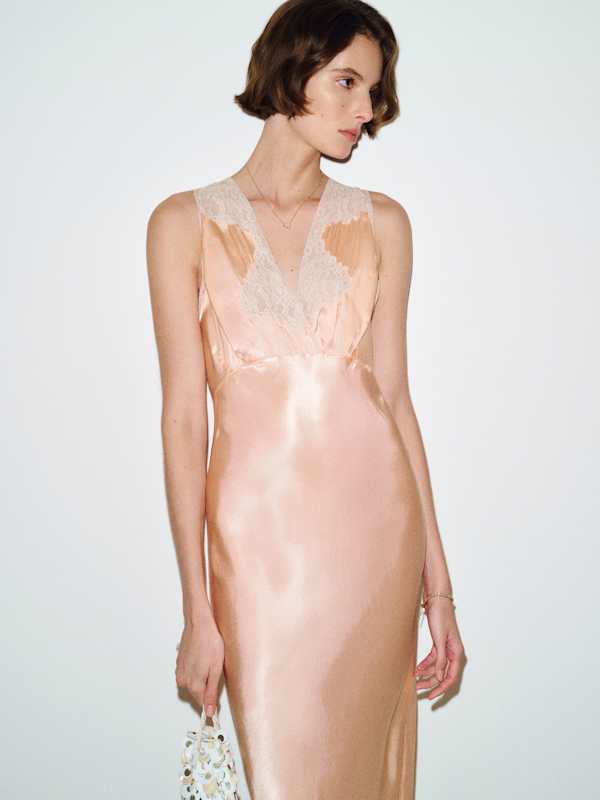 Robe-nuisette vintage Lola - Peach