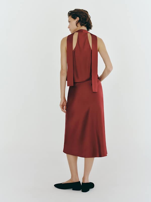 Pomelle Silk Two Piece - Romance
