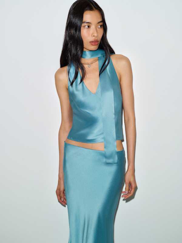 Pomelle Silk Two Piece - Siren