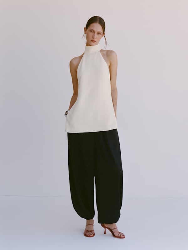 Aven Satin Short Pant - Black