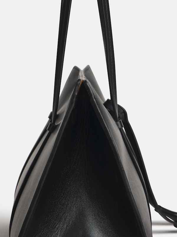 Elena Tote Bag - Black Leather