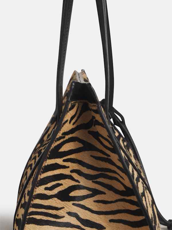 Elena Tote Bag - Warm Tiger Haircalf
