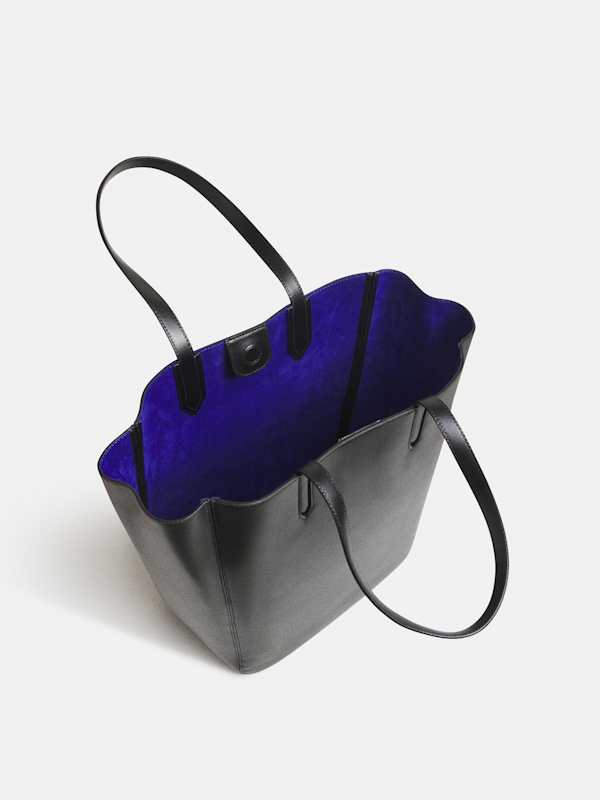 Paloma North South Tote - Black Leather