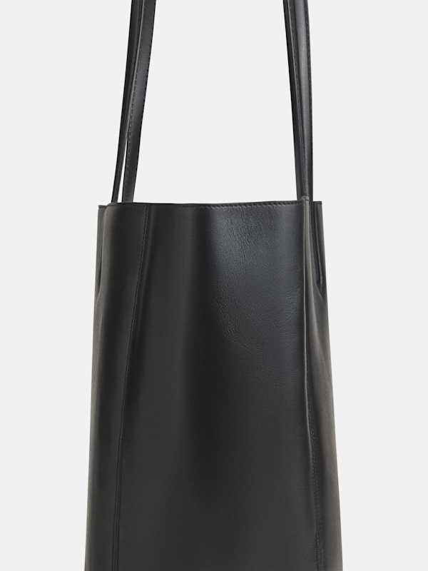Paloma North South Tote - Black Leather