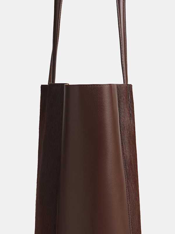 Paloma North South Tote - Espresso Haircalf