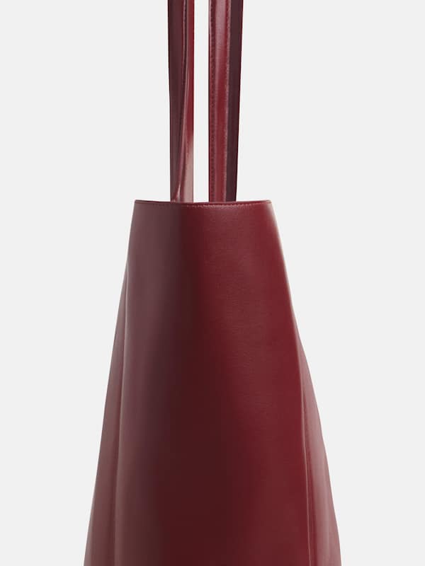Paloma North South Tote - Oxblood Leather