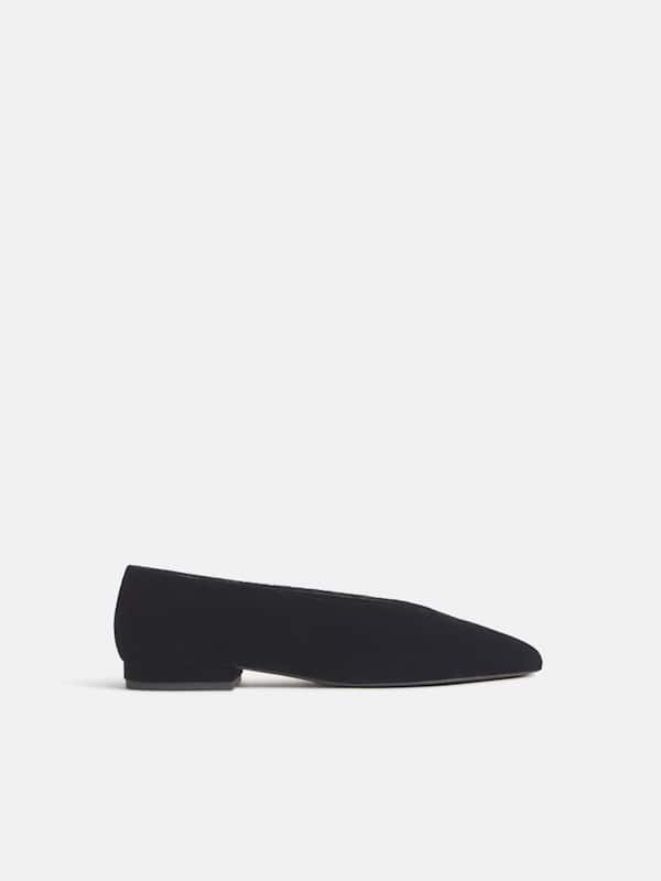 Chaussures plates Calista - Velours noir