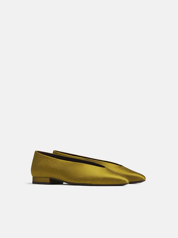 Calista Flat - Chartreuse Textile