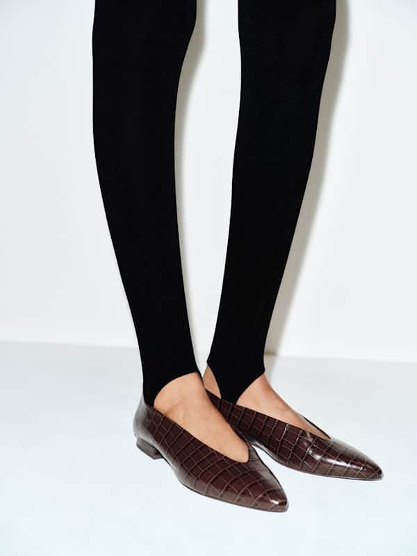 Chaussures plates Calista - Chocolate Croc