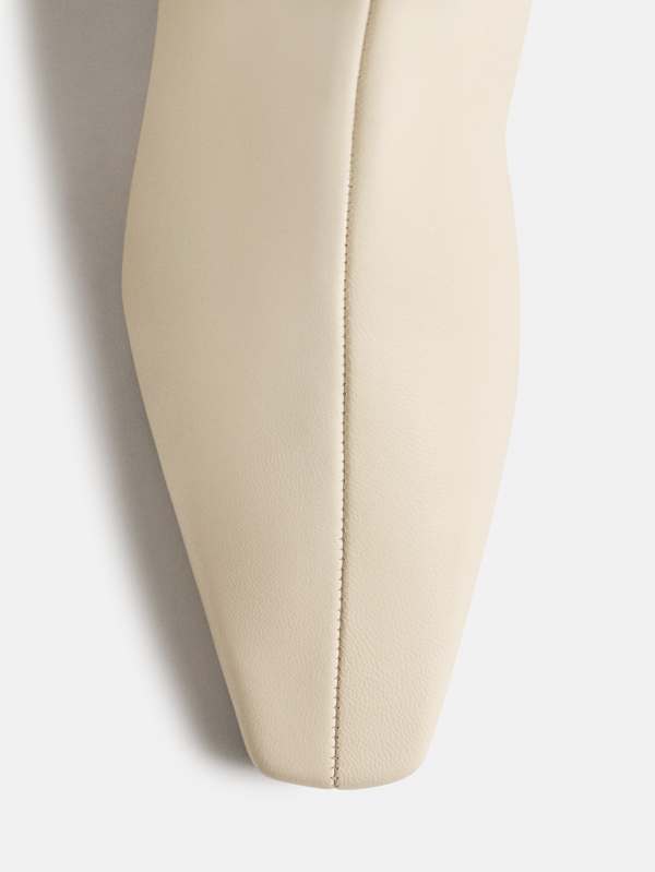 Bottines plates Remy - Cuir amande