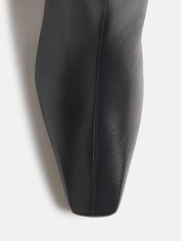 Remy Flat Ankle Boot - Black Leather