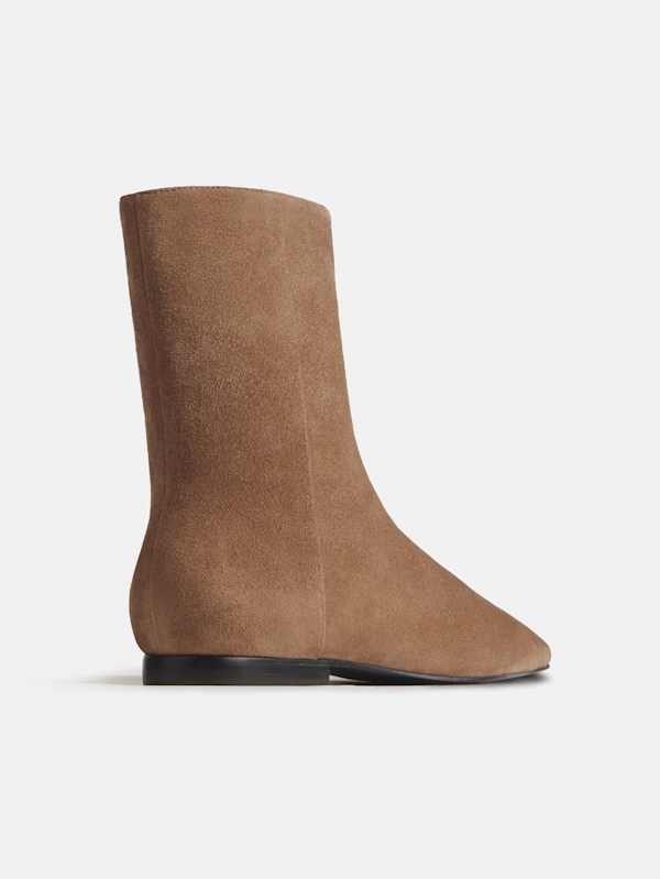 Remy Flat Ankle Boot - Farro Suede