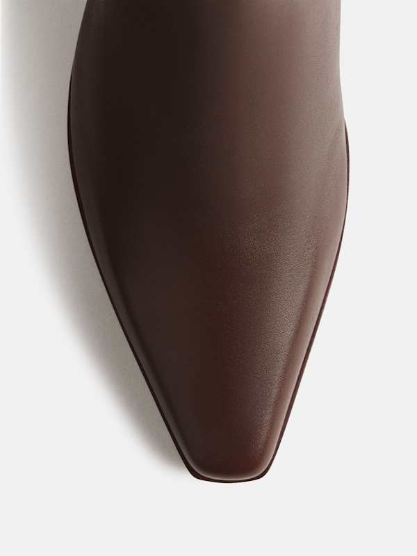 Dominique High Ankle Boot - Espresso Leather