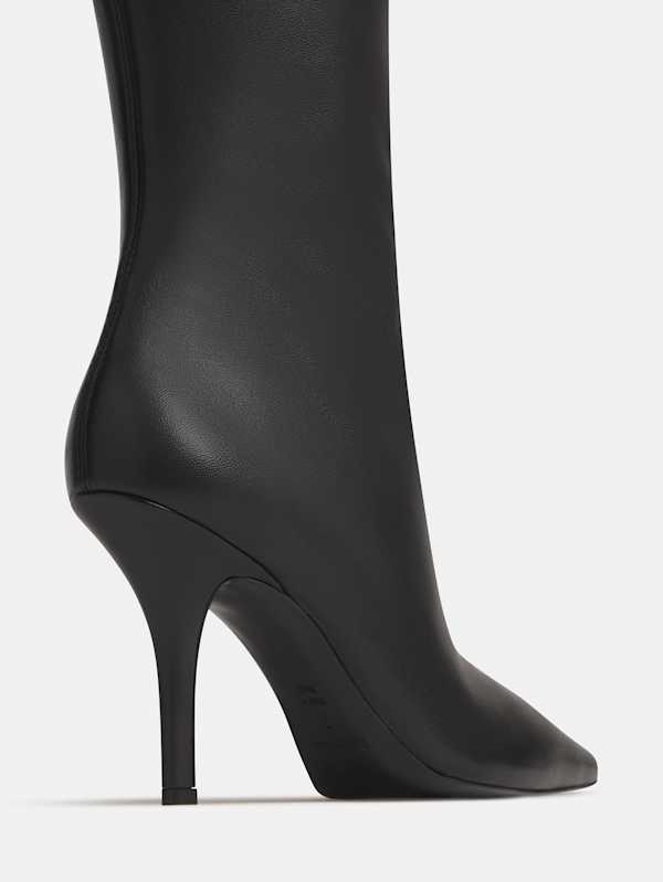 Pierce Knee Boot - Black Leather