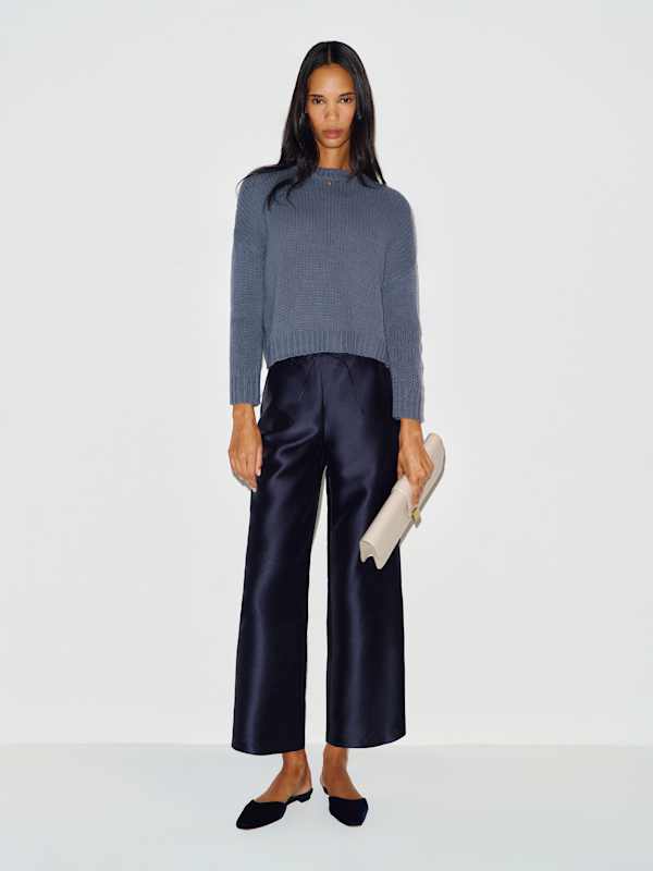 Cleo Cashmere Cropped Crew by Reformation