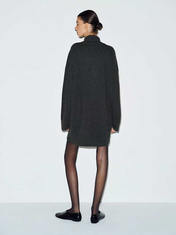 Mars Cashmere Turtleneck Dress - Flannel