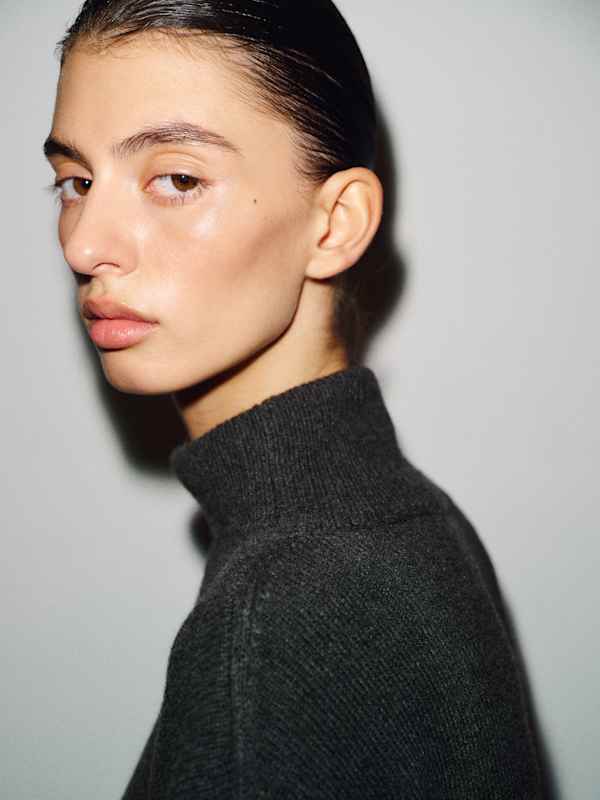 Mars Cashmere Turtleneck Dress - Flannel