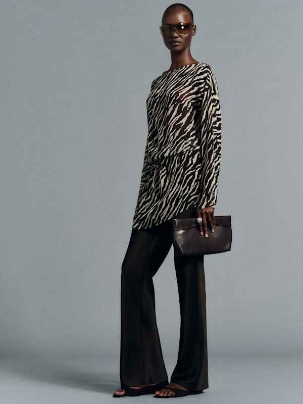 Evania Dress - Animal Jacquard
