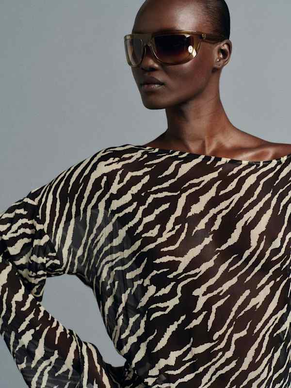 Evania Dress - Animal Jacquard