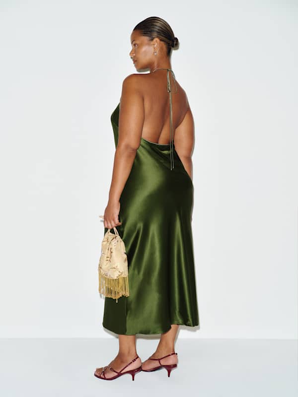 Maripaz Silk Dress Es - Topiary