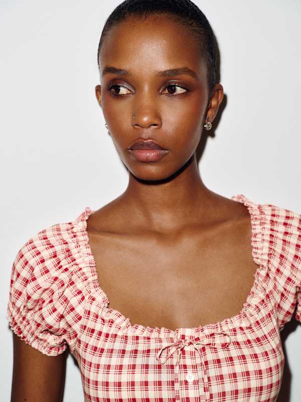 Adina Top - Sangre Check