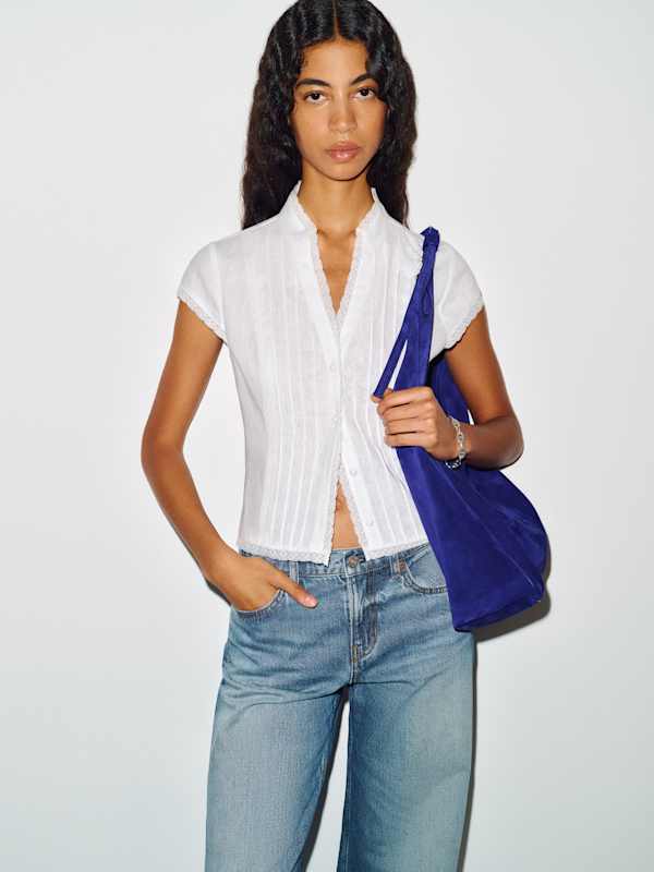 Esti Linen Top - White