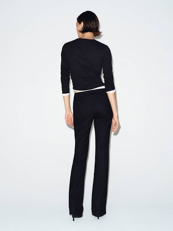 Hartley Low Rise Baby Bootcut Pant - Black