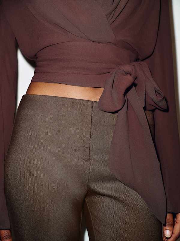 Hartley Low Rise Baby Bootcut Pant - Dark Cocoa