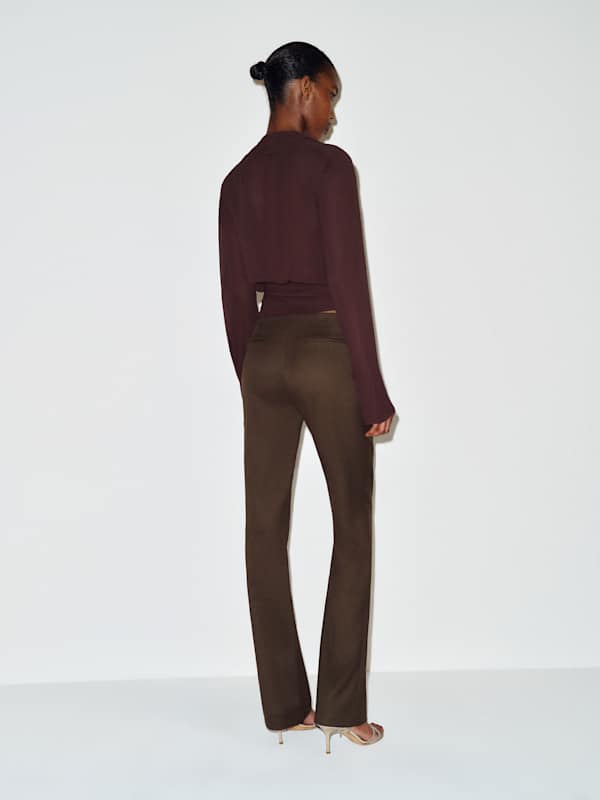 Hartley Low Rise Baby Bootcut Pant - Dark Cocoa
