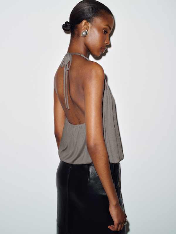 Alexis Knit Top - Grey