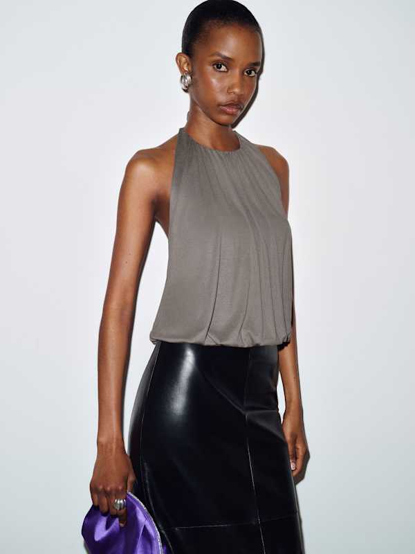 Alexis Knit Top - Grey