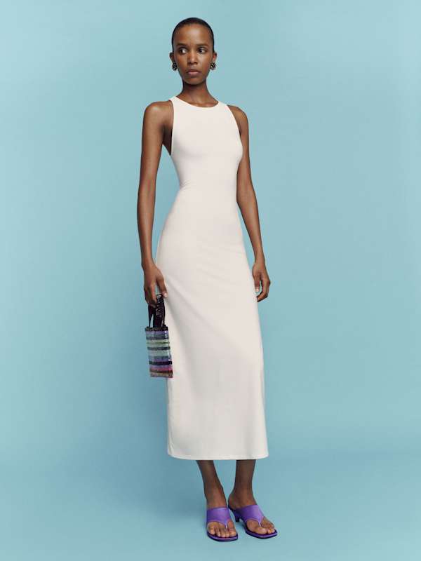 Teddi Knit Dress - Fior Di Latte