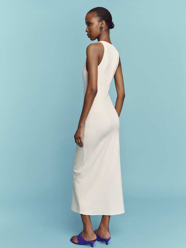 Teddi Knit Dress - Fior Di Latte