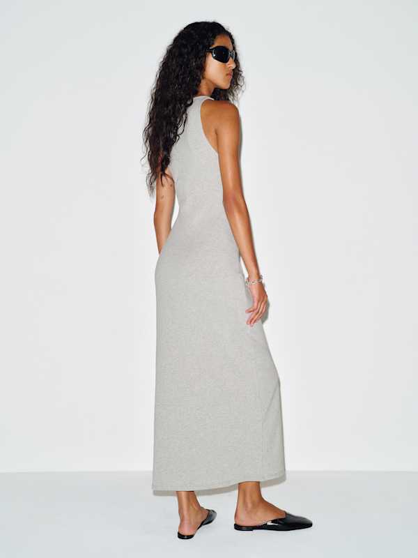 Teddi Knit Dress - Heather Grey