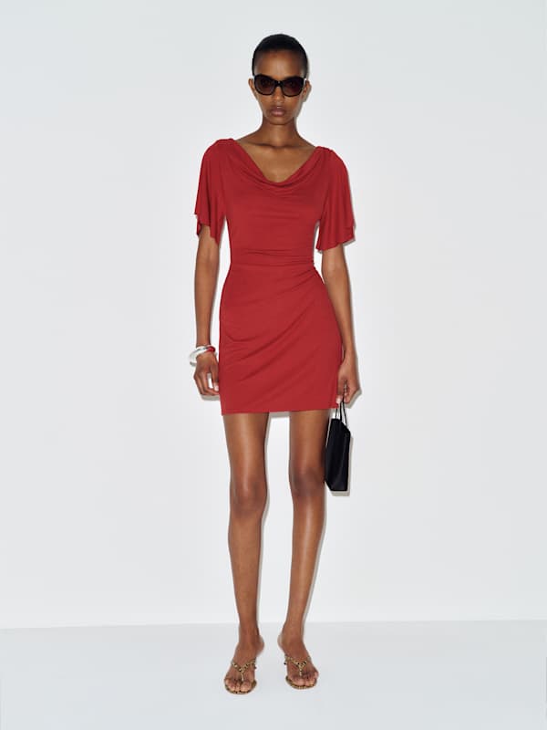 Nina Knit Dress - Garnet