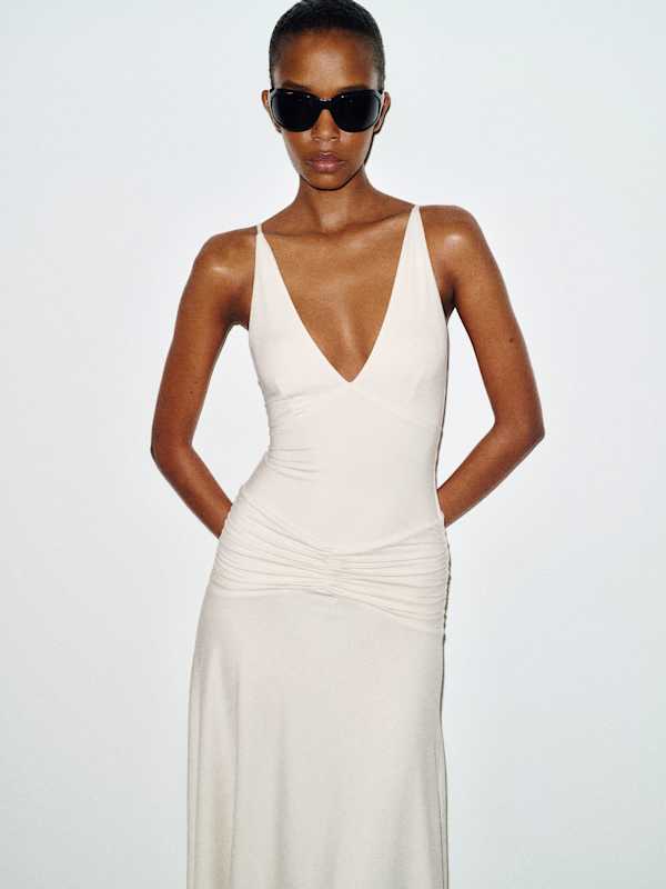 Gwen Knit Dress - Fior Di Latte