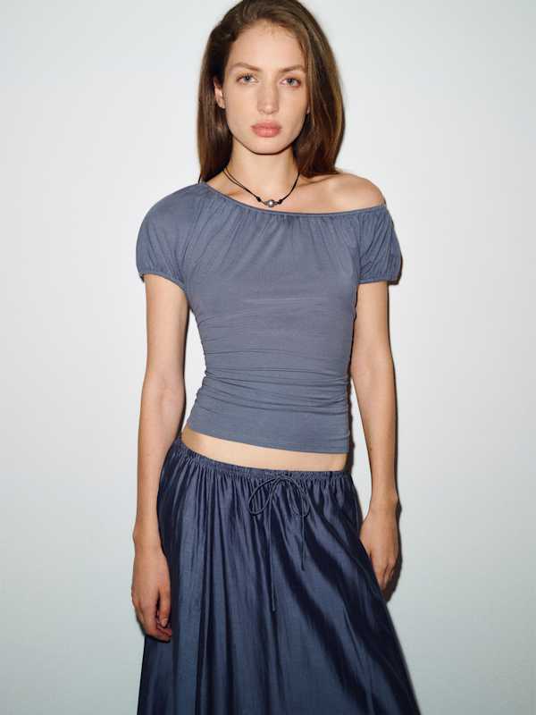 Sabrina Knit Top - Flint