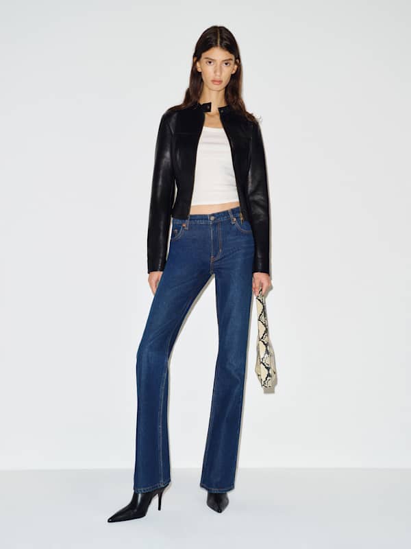 Veda Maire Jacket - Black Leather